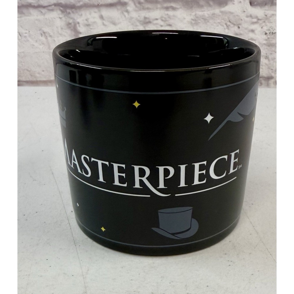Vintage Masterpiece Theater PBS Celebration Black Ceramic Mug WGBH *BRAND NEW*